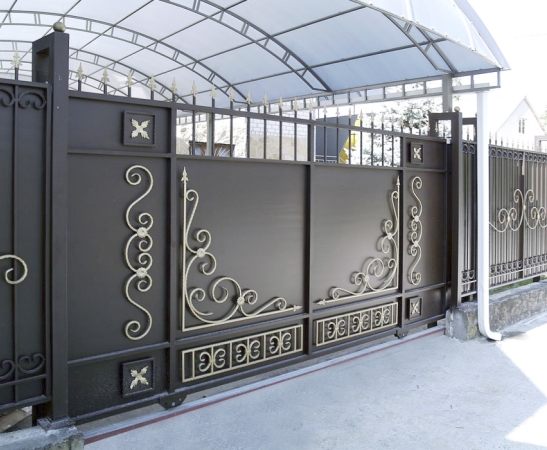 Металлические ворота в Новороссийске